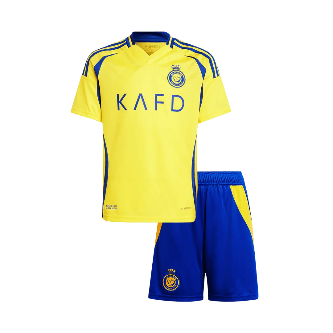 Al Nassr Home Kids Soccer Jerseys Kit