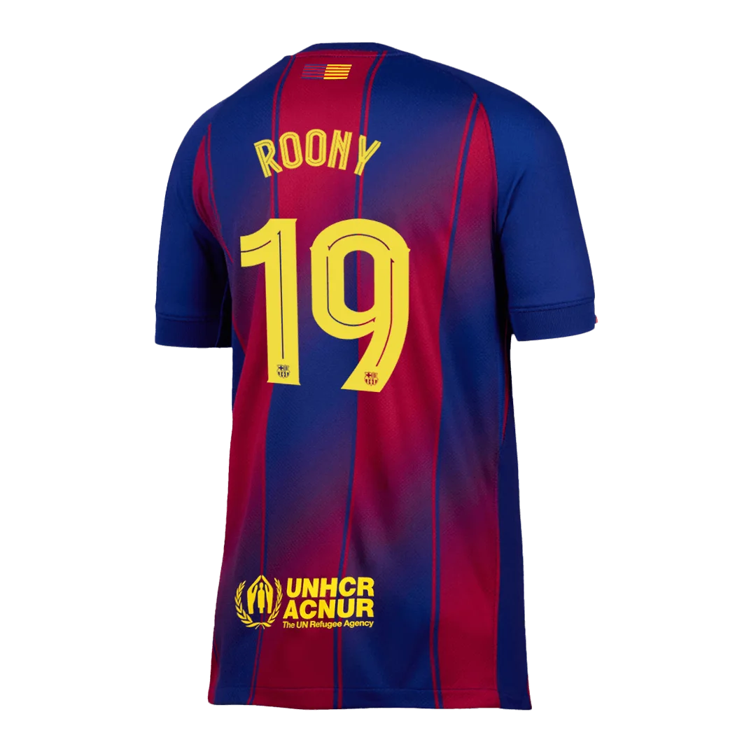 ROONY #19 Barcelona Home Soccer Jersey 2025/26 – UCL