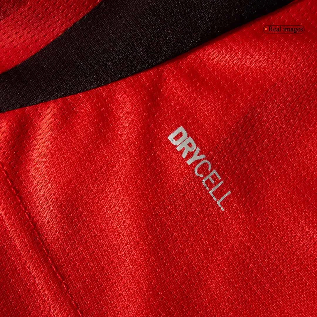 AC Milan Home Long Sleeve Soccer Jersey