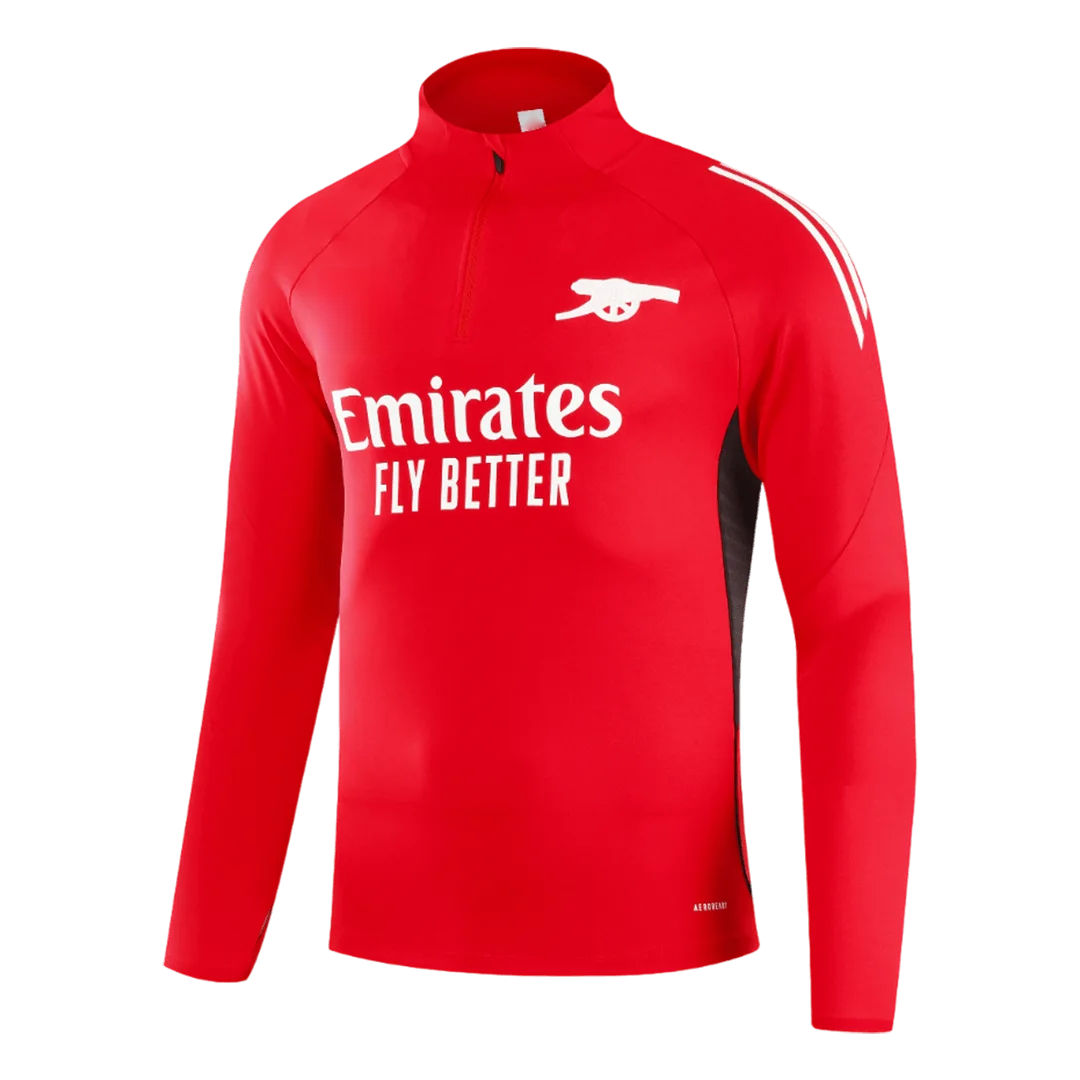 Arsenal 1/4 Zip Tracksuit 2025/26 Kids Red