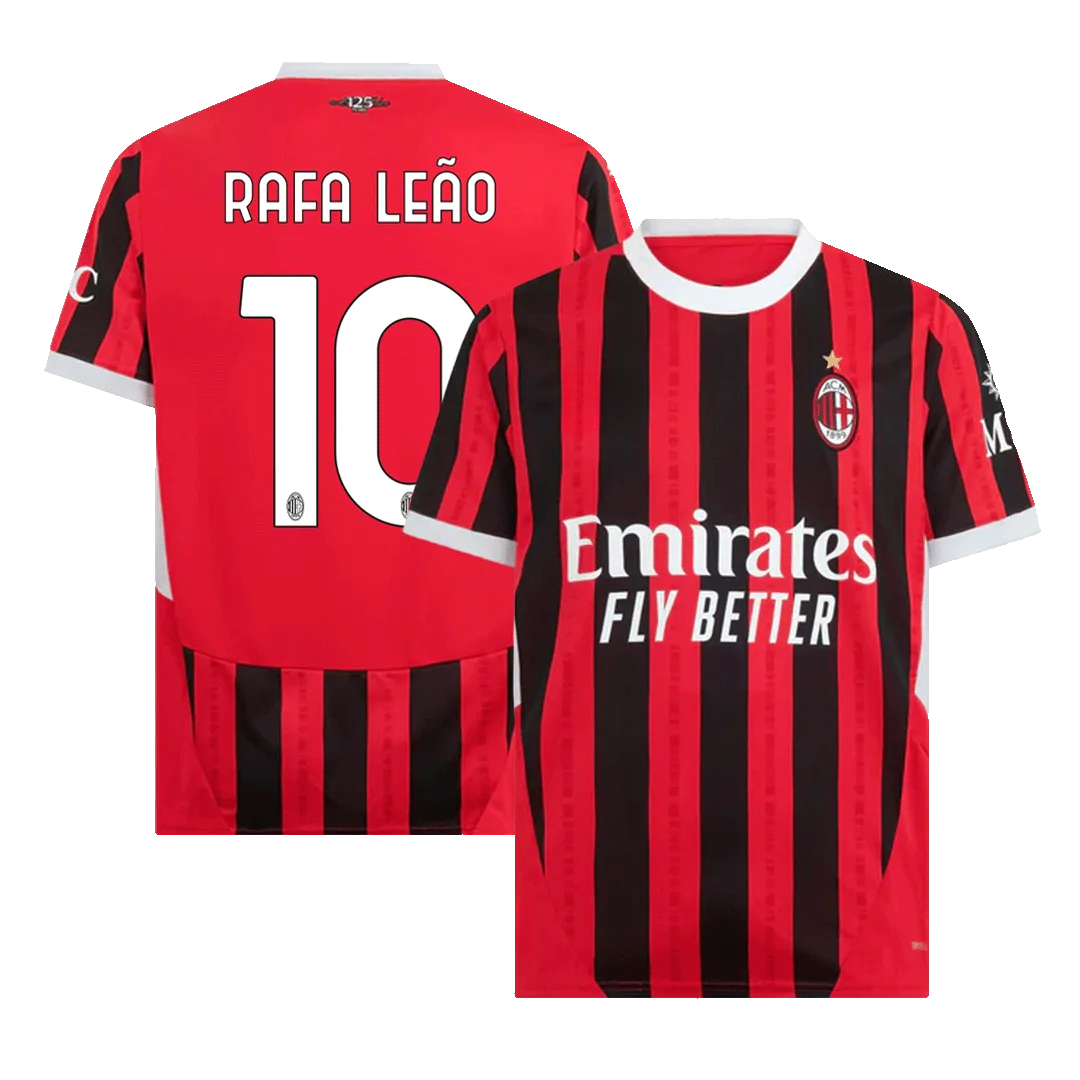 RAFA LEÃO #10 AC Milan Home Soccer Jersey