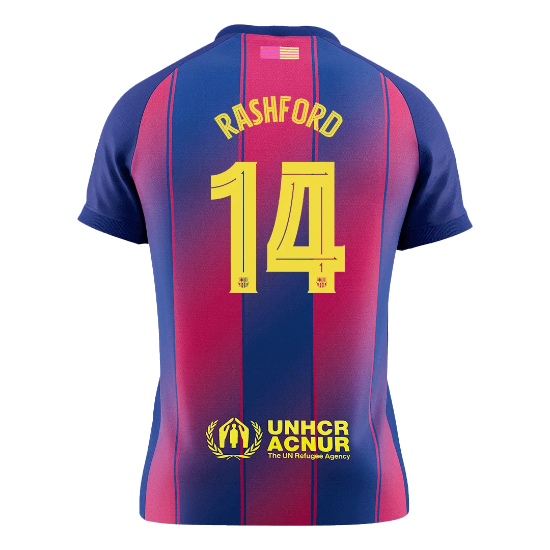 RASHFORD #14 Barcelona Home Soccer Jersey 2025/26 – UCL