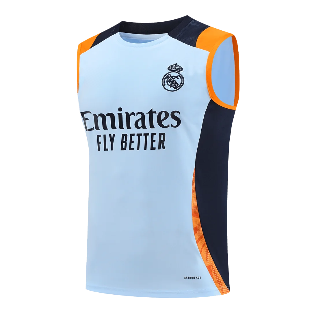 Real Madrid Pre-Match Sleeveless Top Blue