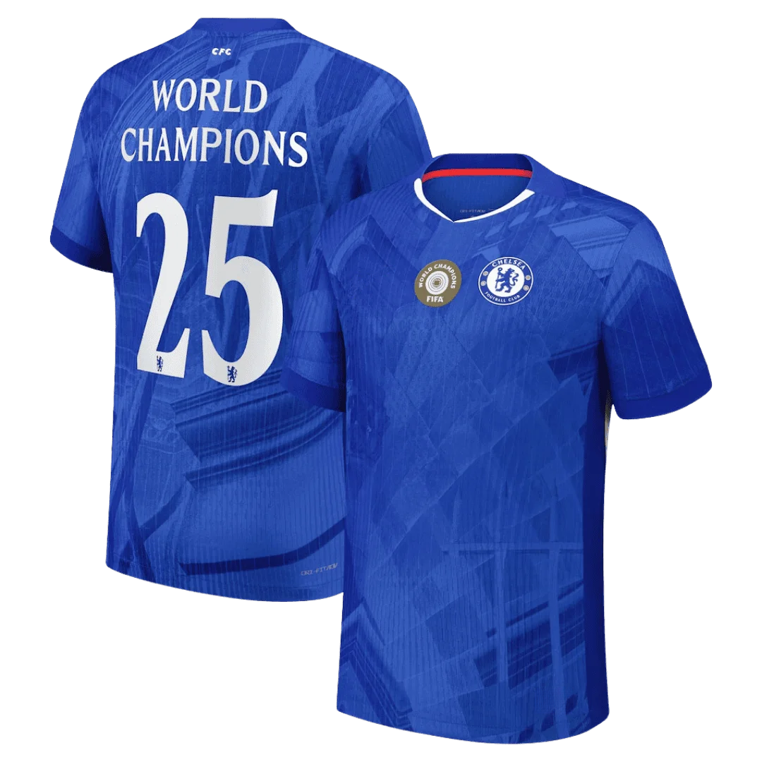 WORLD CHAMPIONS #25 Chelsea Home Player Version Jersey 2025/26