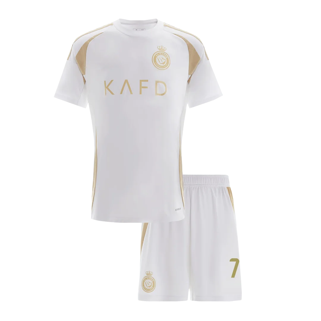 RONALDO #7 Al Nassr Third Away Kids Soccer Jerseys Kit