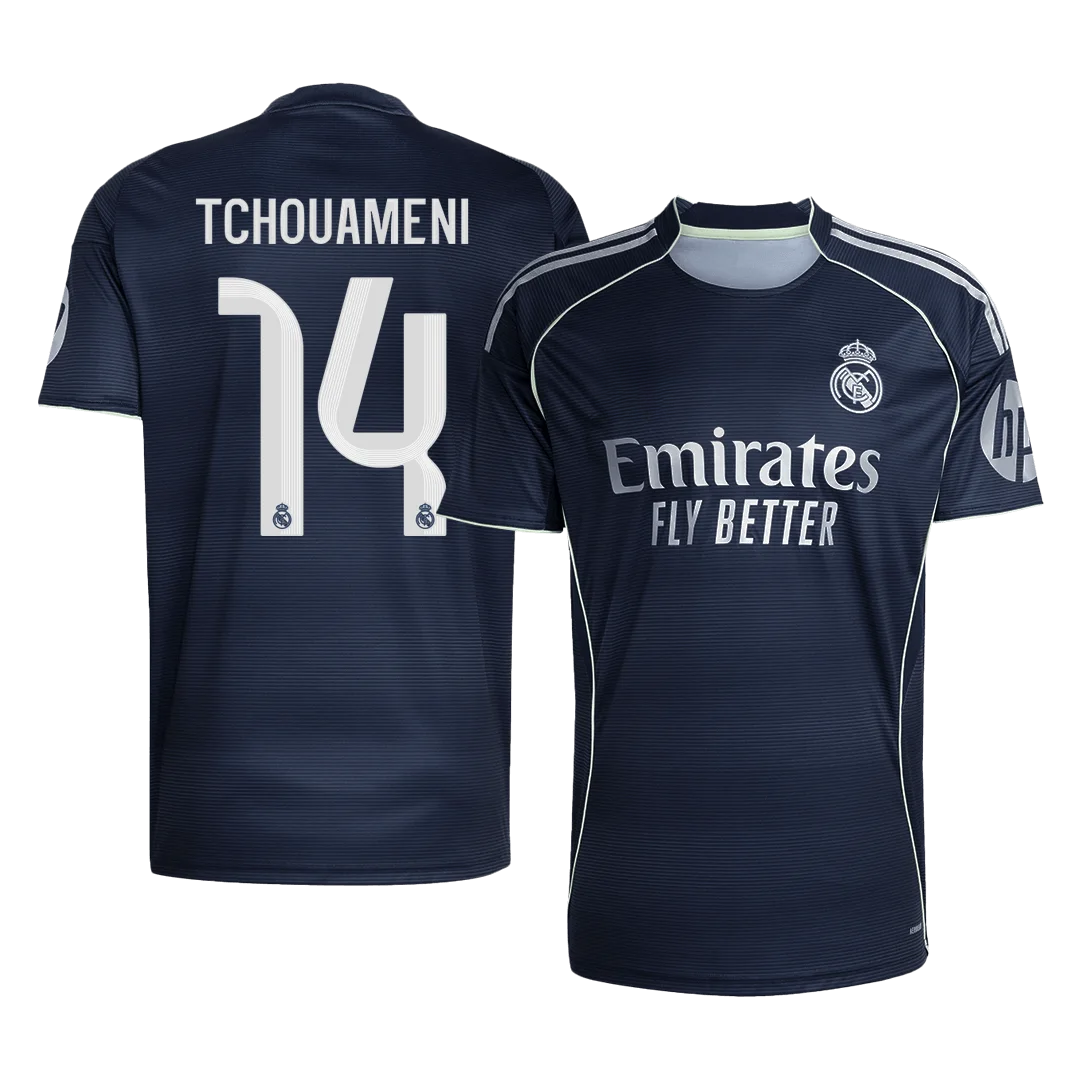 TCHOUAMENI #14 Real Madrid Away Soccer Jersey 2025/26