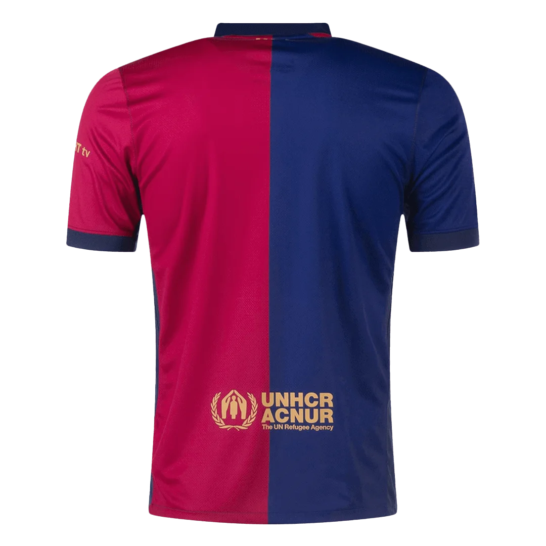 Barcelona Home Soccer Jersey -125th Anniversary (Spotify Logo Without Text)