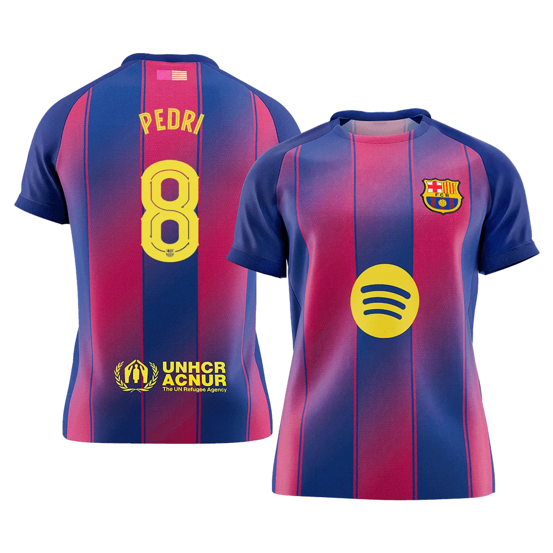 PEDRI #8 Barcelona Home Soccer Jersey 2025/26 - UCL