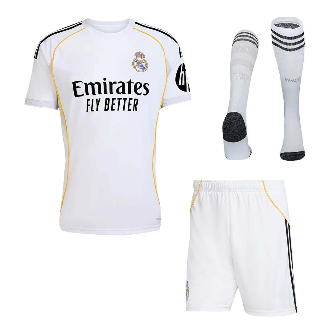 Real Madrid Home Jerseys Full Kit 2025/26