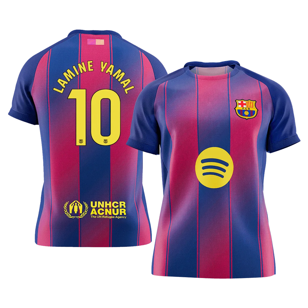 LAMINE YAMAL #10 Barcelona Home Soccer Jersey 2025/26