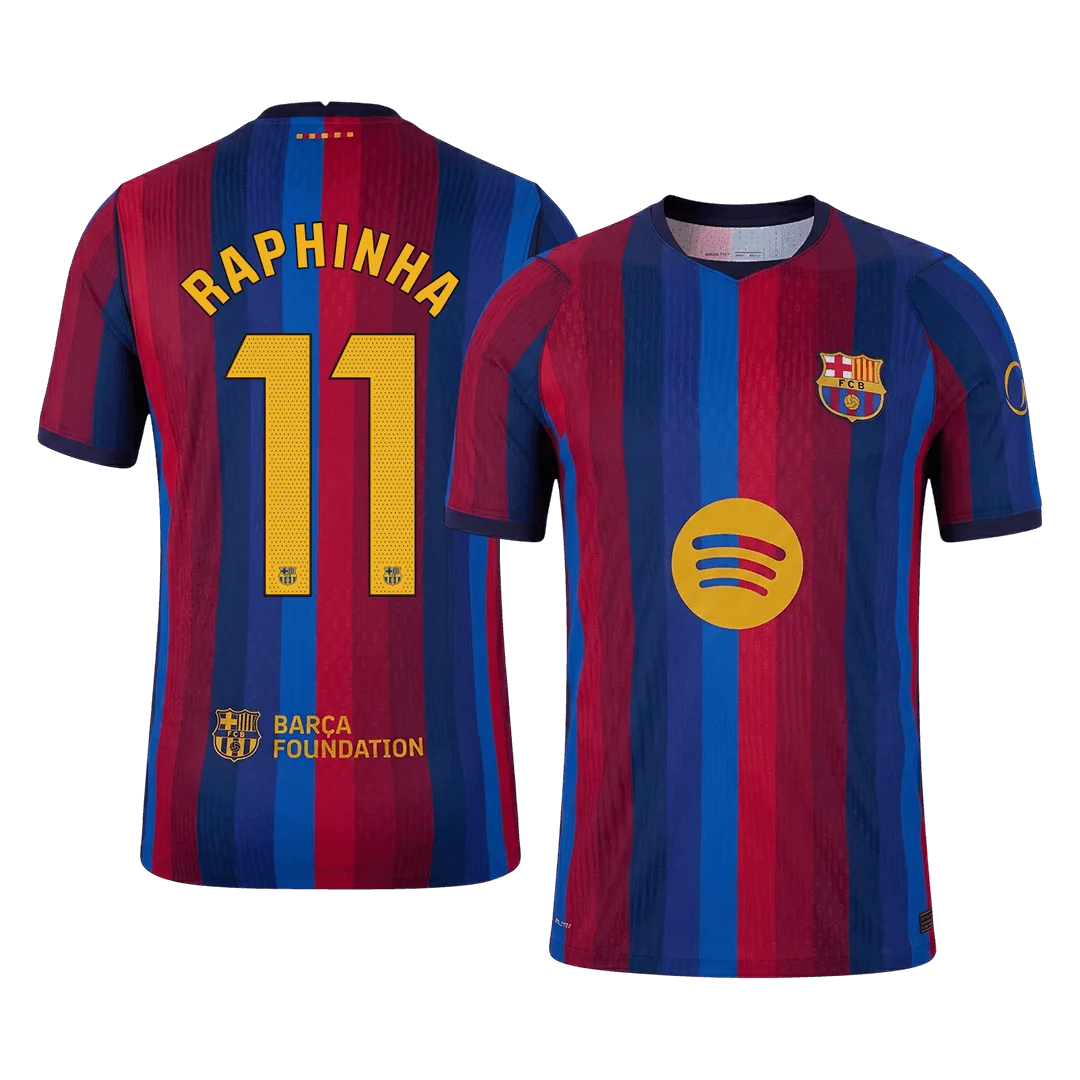 RAPHINHA #11 Barcelona Home Player Version Jersey 2026/27