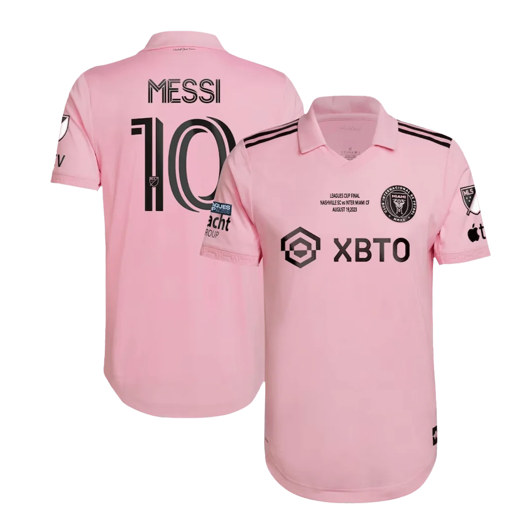 MESSI #10 Inter Miami CF Home Authentic Soccer Jersey 2023 - Leagues Cup Final