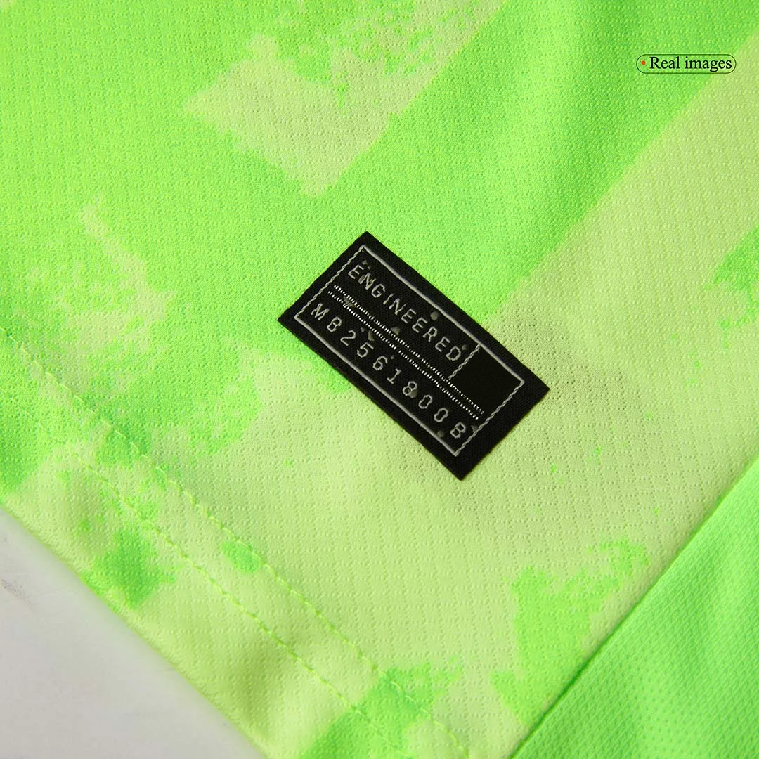 Barcelona Third Away Kids Soccer Jerseys Kit – UCL (Spotify Logo Without Text)
