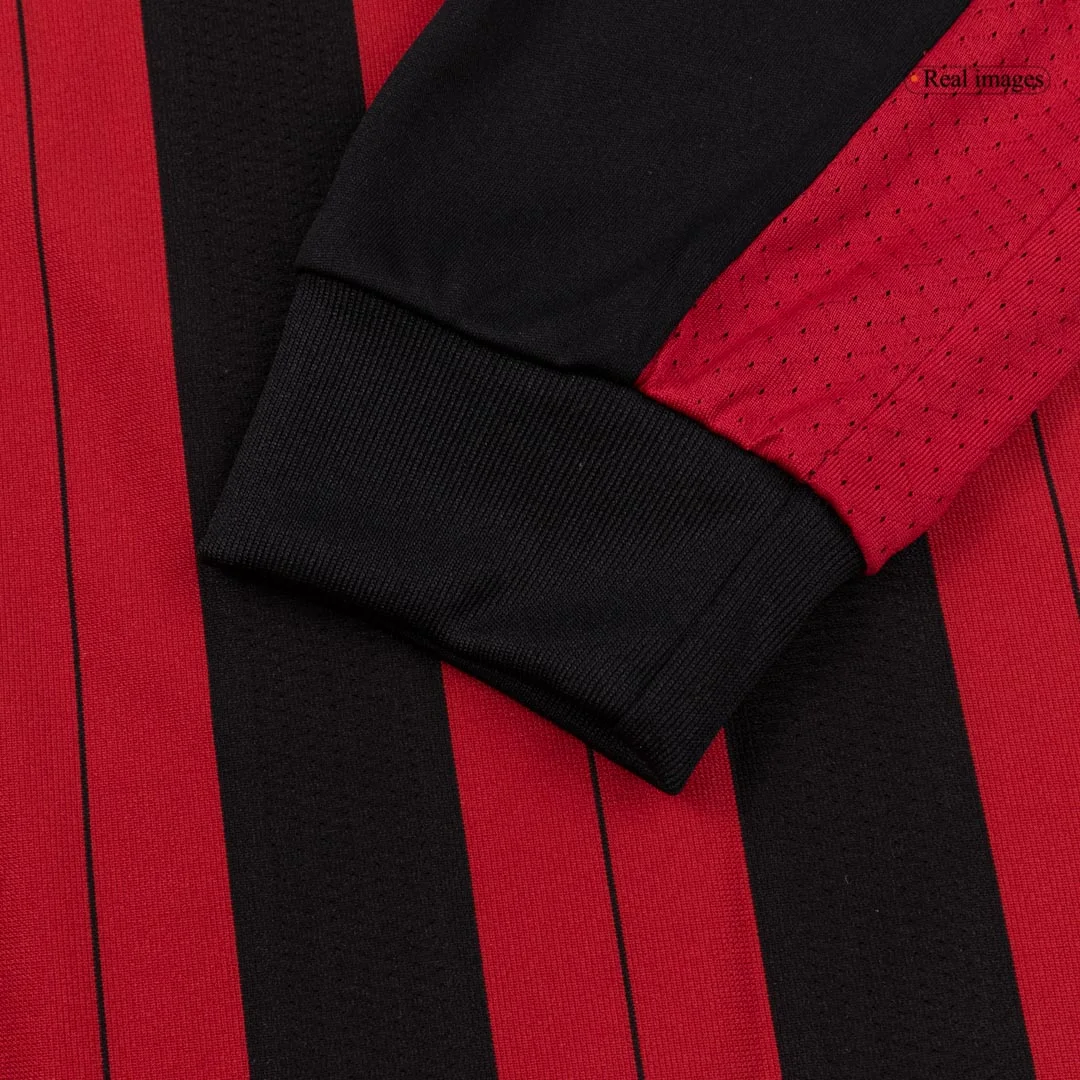 Retro Soccer Jersey AC Milan Home Long Sleeve 2013/14