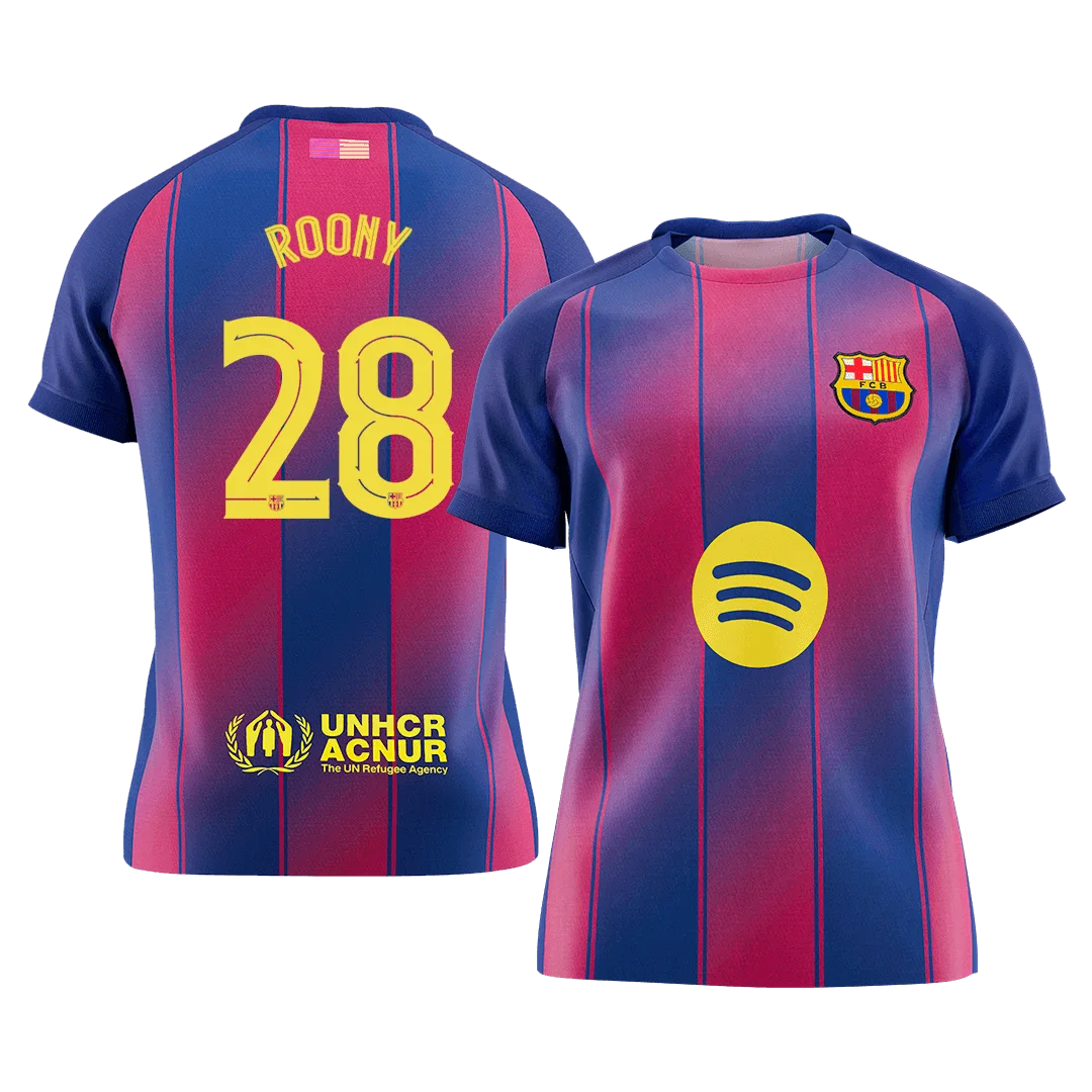ROONY #28 Barcelona Home Soccer Jersey 2025/26 - UCL