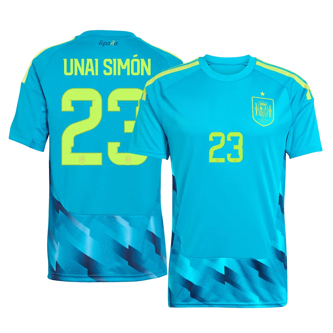 UNAI SIMÓN #23 Spain Goalkeeper Soccer Jersey World Cup 2026 Blue