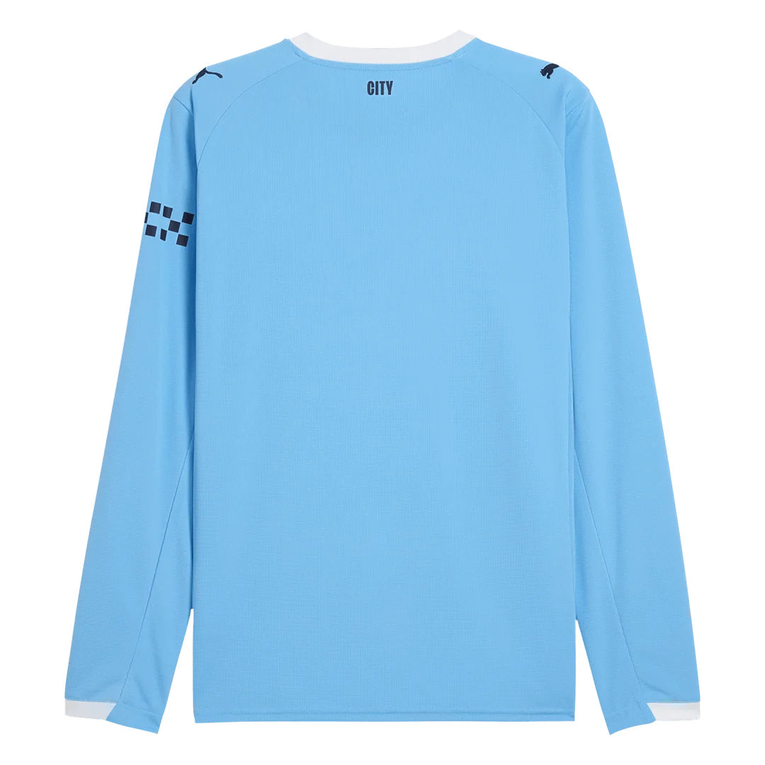Manchester City Home Long Sleeve Jersey 2025/26