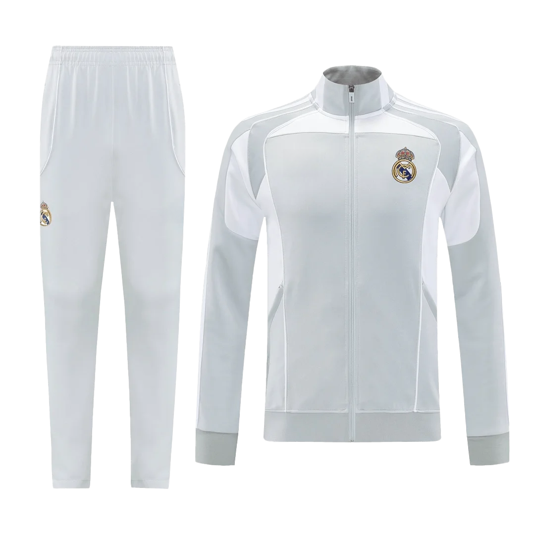 Real Madrid Jacket Tracksuit 2025/26 Gray
