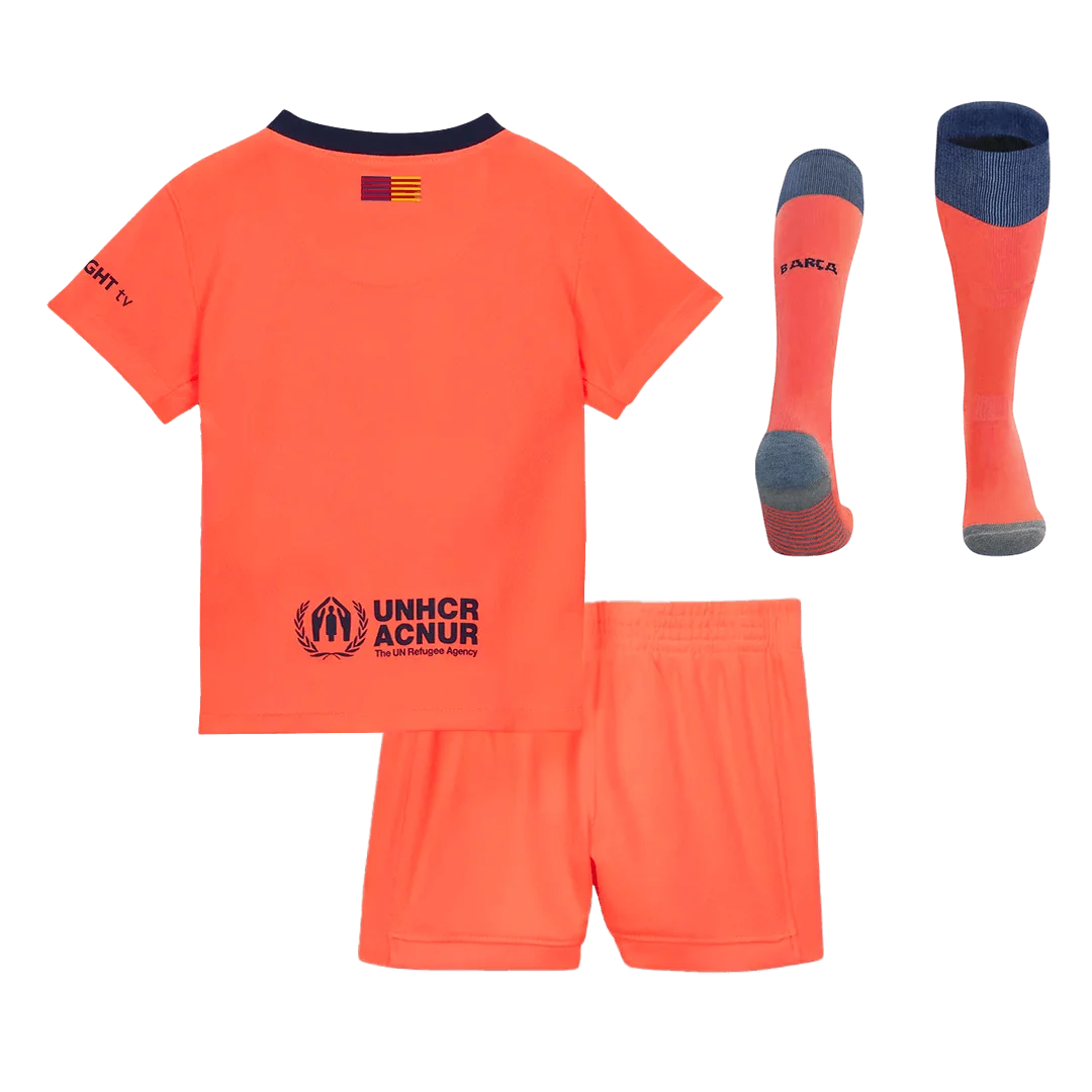 Barcelona Third Away Kids Soccer Jerseys Full Kit 2025/26