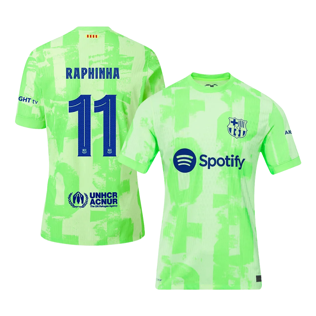 RAPHINHA #11 Barcelona Third Away Player Version Jersey - UCL