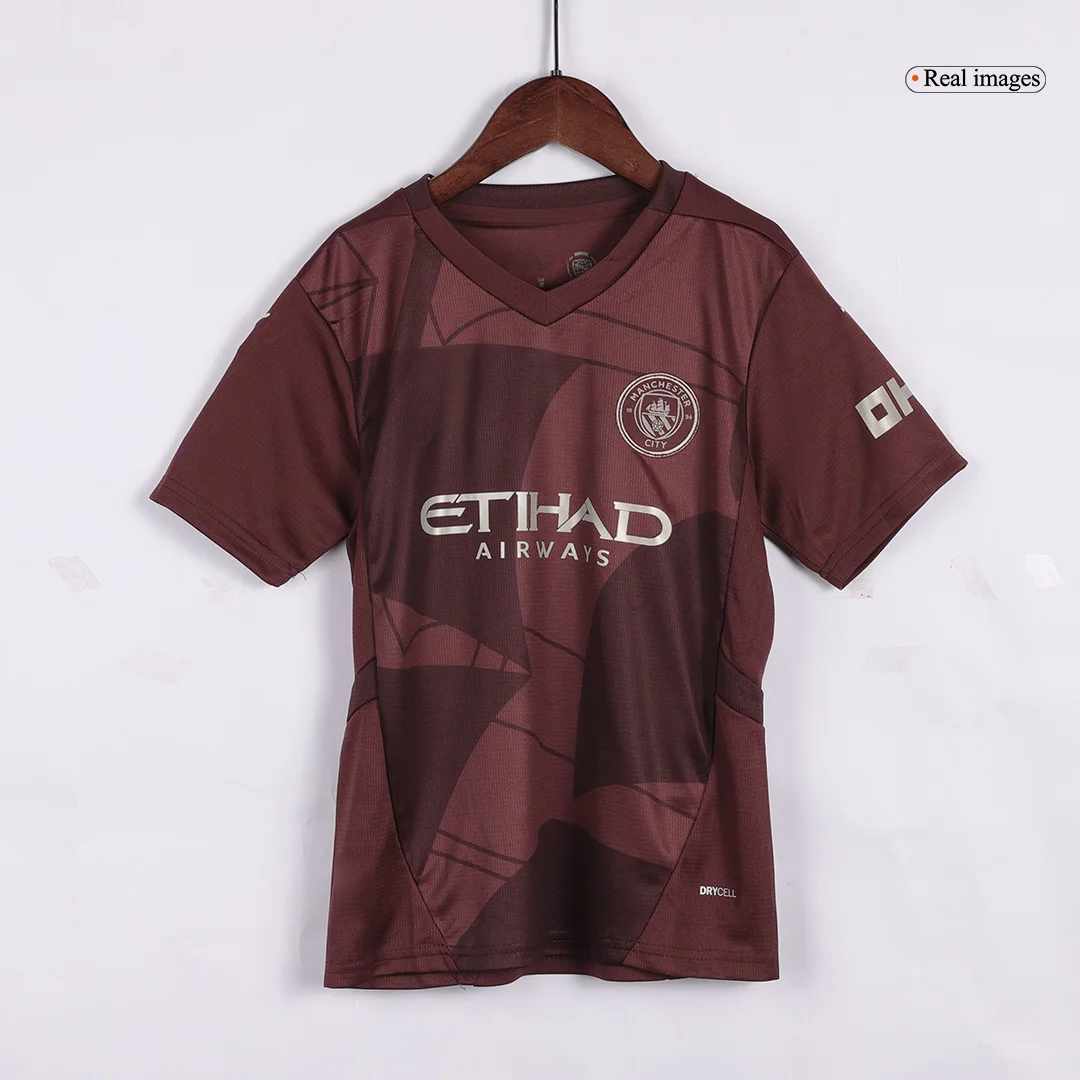 Manchester City Third Away Kids Soccer Jerseys Kit