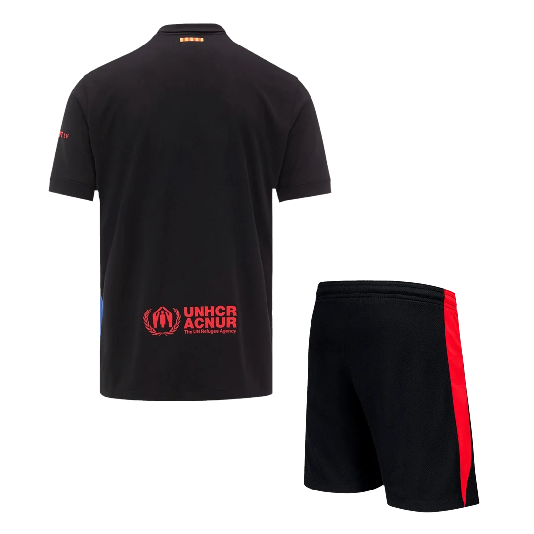 Barcelona Away Jerseys Kit- Spotify Logo Without Text