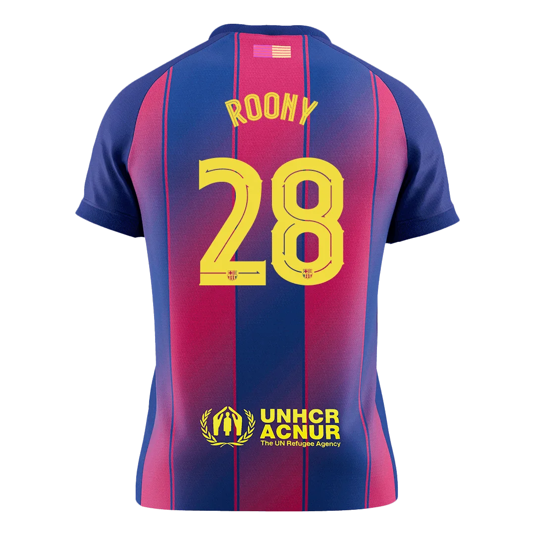 ROONY #28 Barcelona Home Soccer Jersey 2025/26 – UCL