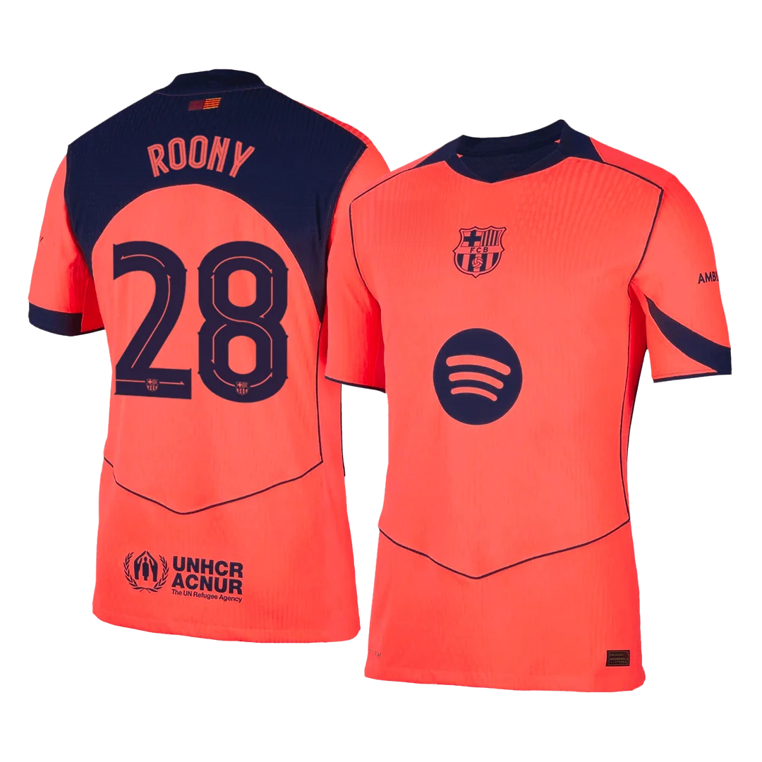 ROONY #28 Barcelona Third Away Player Version Jersey 2025/26
