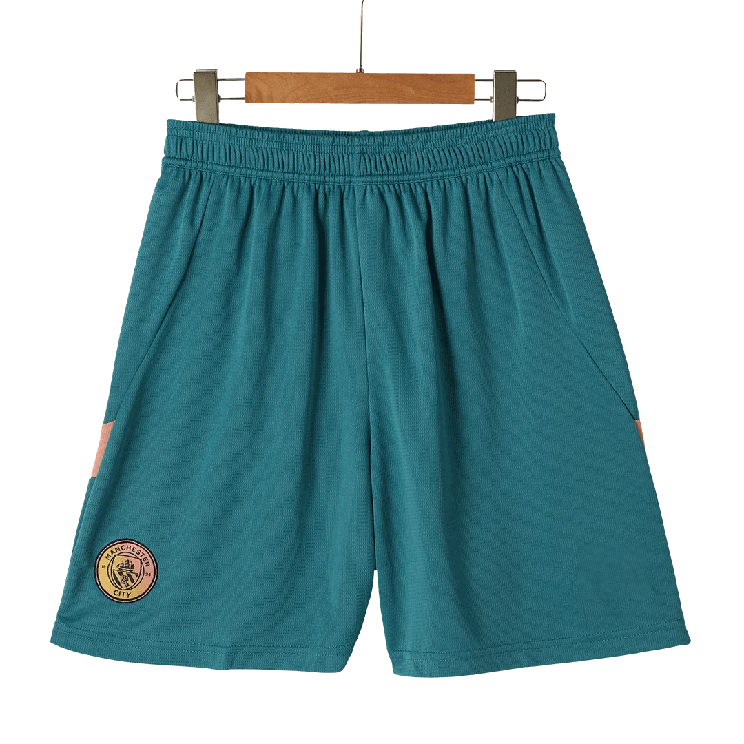 Manchester City Fourth Away Soccer Shorts