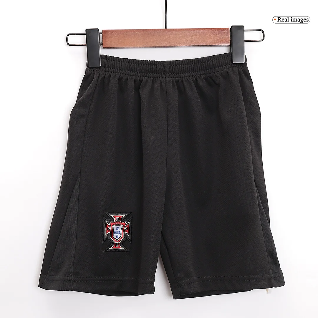 Portugal Away Kids Soccer Jerseys Full Kit EURO
