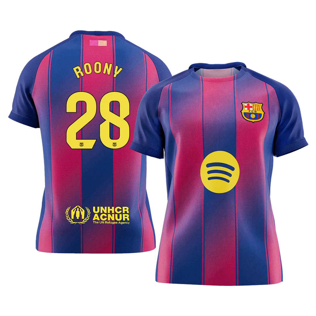 ROONY #28 Barcelona Home Soccer Jersey 2025/26