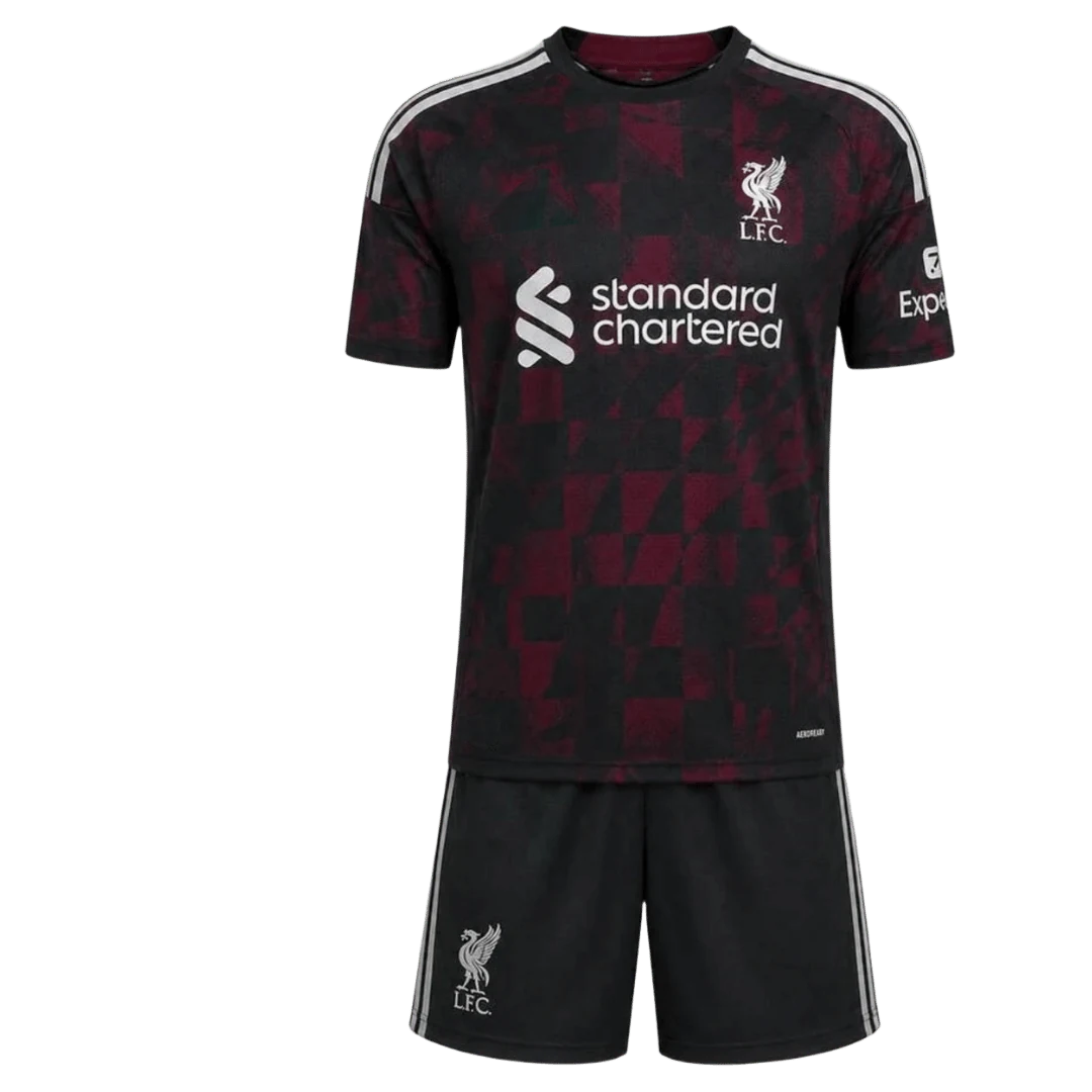 Liverpool Third Away Kids Soccer Jerseys Kit 2026/27