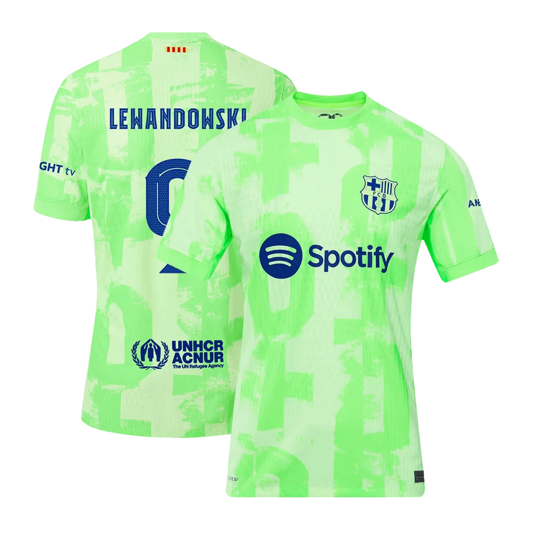 LEWANDOWSKI #9 Barcelona Third Away Player Version Jersey - UCL