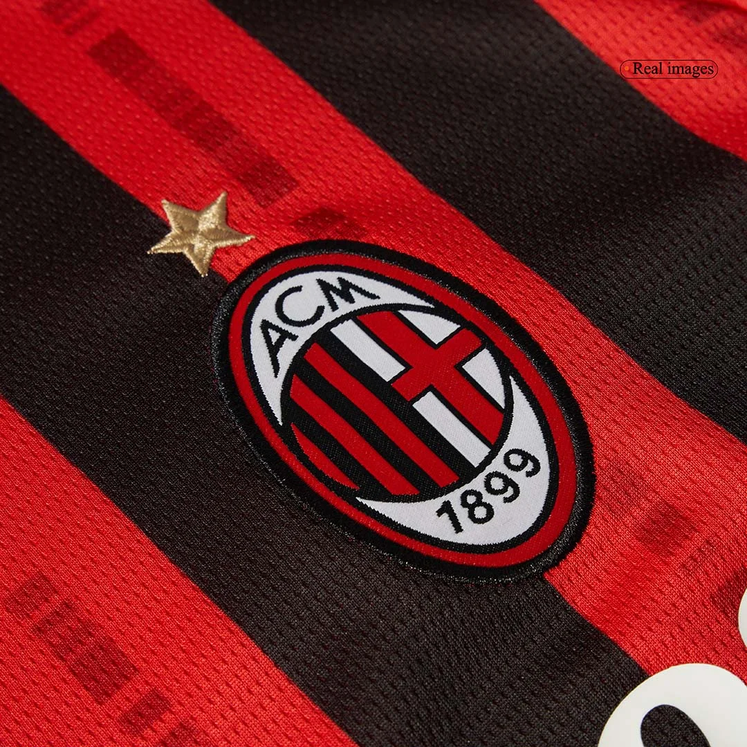 AC Milan Home Long Sleeve Soccer Jersey