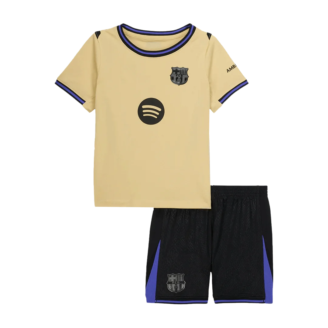 Barcelona Away Kids Soccer Jerseys Kit 2025/26