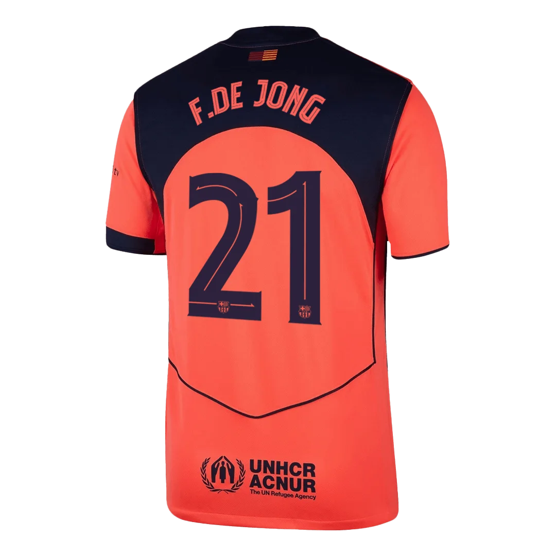 F.DE JONG #21 Barcelona Third Away Soccer Jersey 2025/26 -UCL