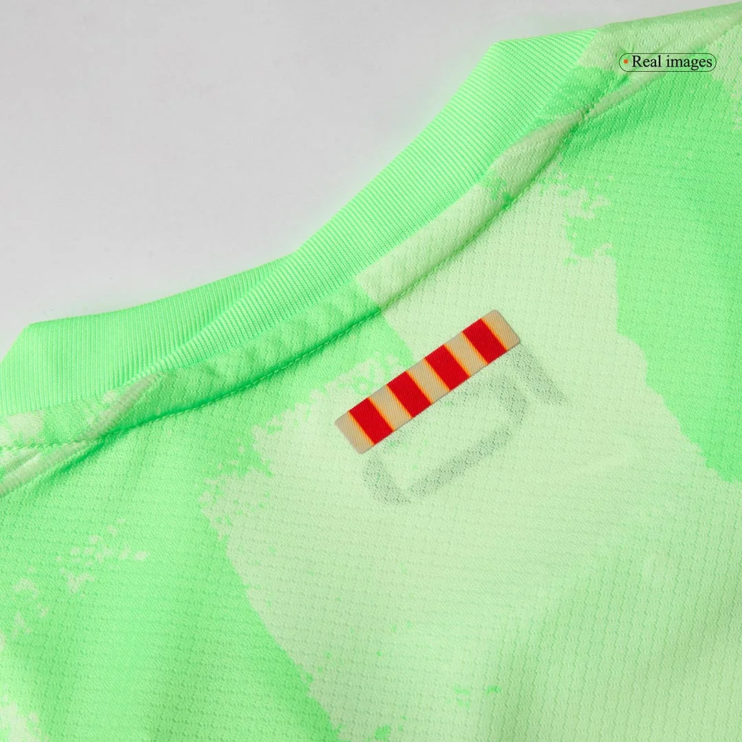 LEWANDOWSKI #9 Barcelona Third Away Soccer Jersey – UCL(Spotify Logo Without Text)