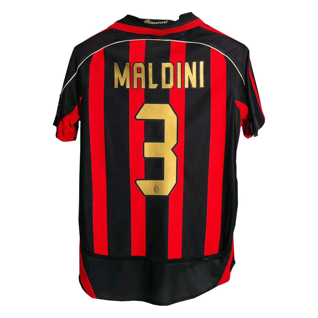 Retro Soccer Jersey MALDINI #3 AC Milan Home 2006/07