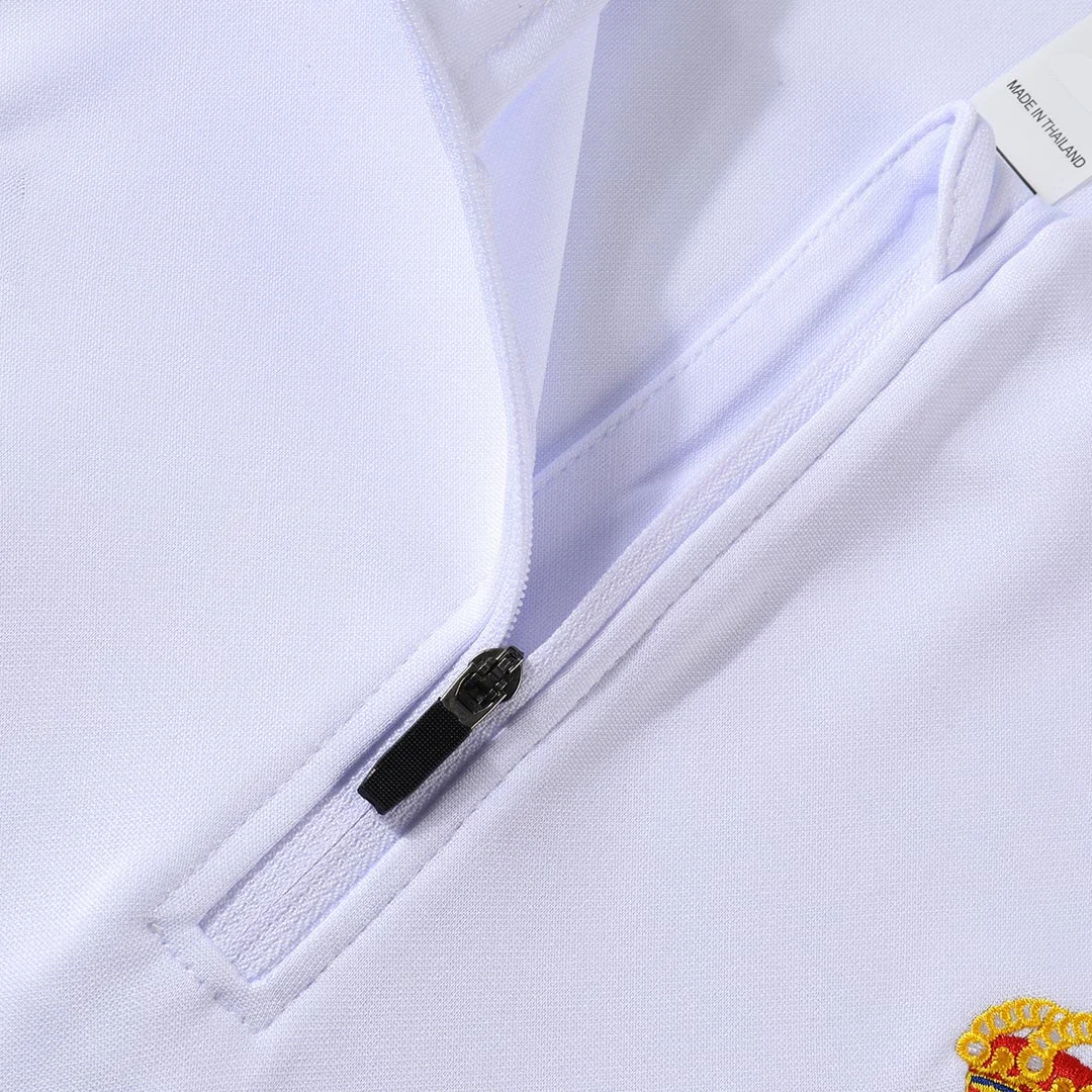 Real Madrid 1/4 Zip Tracksuit 2025/26 Kids White