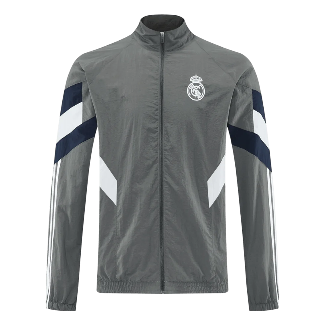 Real Madrid Windbreaker Jacket 2025/26 - Gray