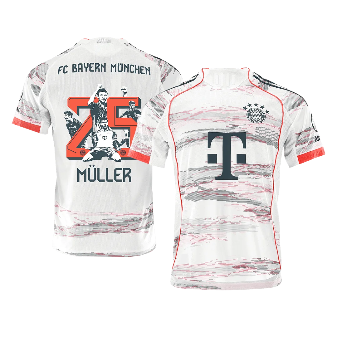 MÜLLER Special #25 Bayern Munich Away Special Player Version Jersey 2025/26