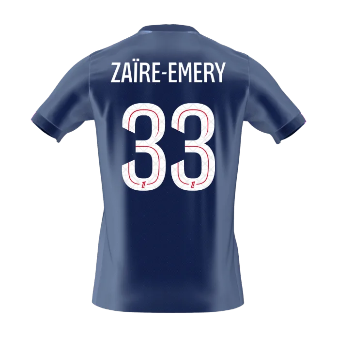 ZAïRE EMERY #33 PSG Home Soccer Jersey 2025/26
