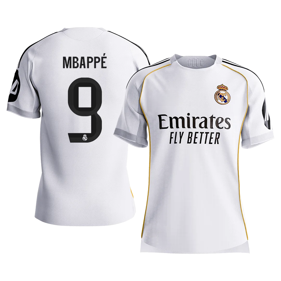 MBAPPÉ #9 Real Madrid Home Player Version Jersey 2025/26