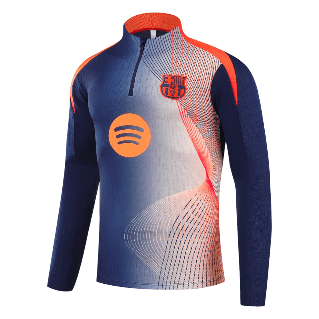 Barcelona 1/4 Zip Tracksuit 2025/26 Kids Black&Orange
