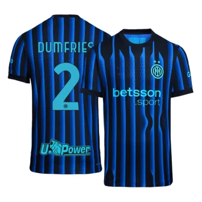 Maillot domicile de l’Inter Milan 2025/26 – DUMFRIES #2 – version joueur