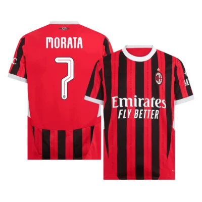 MORATA #7 AC Milan Maillot de football domicile - UCL