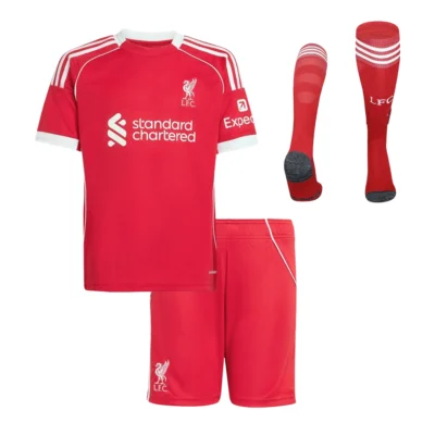 Liverpool – tenue domicile complète pour enfant 2025/26
