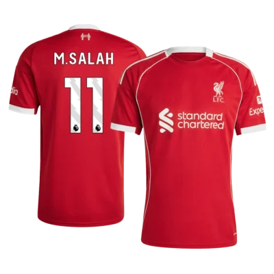 M.SALAH #11 Liverpool Home Soccer Jersey 2025/26