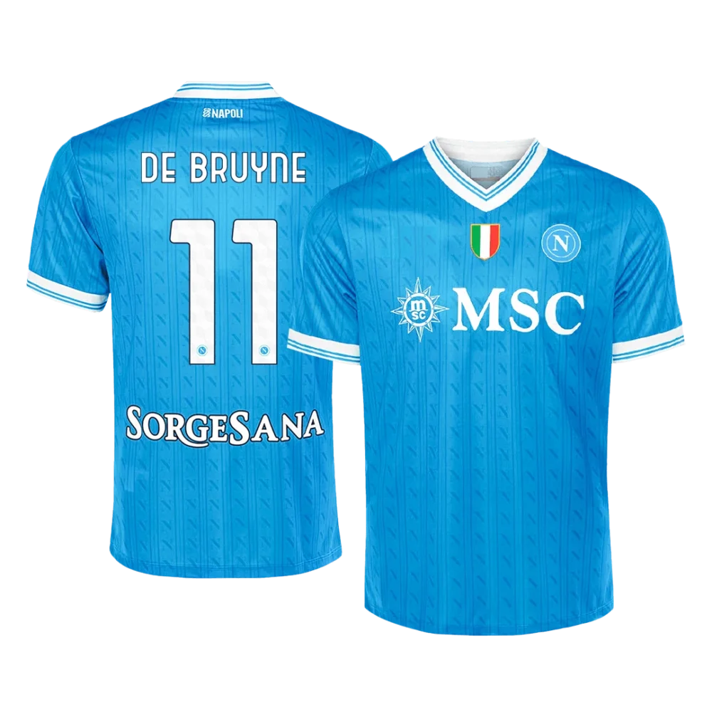 DE BRUYNE #11 Napoli Camisola Primeiro Equipamento 2025/26